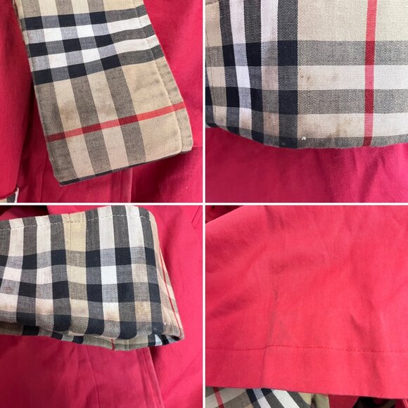 Burberry Red Trench Coat - Picture 6 of 11